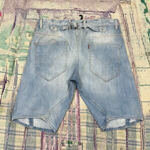 Vintage Levis Engineered Shorts Mens 38 Blue Buckle Back Twisted Jeans Jorts